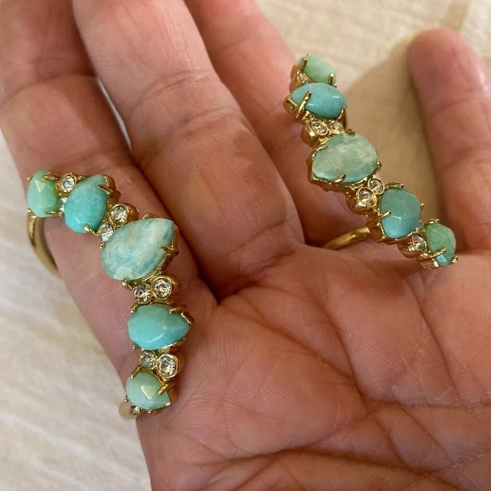 Kate‎ Spade NY Open Cuff Bracelet with Gorgeous Stones - Picture 3 of 9